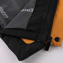 Men's Casual Windproof Jacket with Detachable Hat Solid Color Spring Autumn Versatile Coat Comfortable Knit Fabric Zip Closure