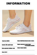 Unisex Large Size Breathable Wading Shoes Outdoor Barefoot Beach Swimming Fitness Water Sports Shoes Men's Women's Rubber Outsole