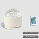HOMEFISH Aurora Glow Projector Light Bar Midnight Halo Party Atmosphere Night Light round Shape ABS Body with Included Batteries