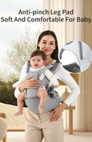 INSULAR 3-in-1 Multi-functional Child Waist Stool Breathable Baby Carrier with Hip Seat Front Hold Portable 4 Season Use