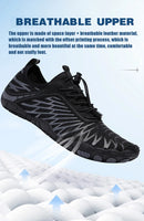 Unisex Large Size Breathable Wading Shoes Outdoor Barefoot Beach Swimming Fitness Water Sports Shoes Men's Women's Rubber Outsole