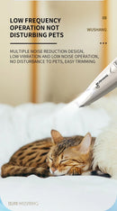 Pet Dog Electric Groomer Trimmer with LED Light Waterproof Pet Foot Hair Trimmer Low Noise Cat Dog Face Foot Ear Hip Paw Shaver