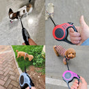 Retractable Dog Leash 3m/5m for Small to Large Dogs - Durable Nylon Traction Rope Leash for Hiking Walking Chihuahua French Bulldog
