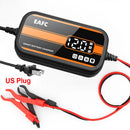 Intelligent 12V Car Battery Charger with Digital Display 2Ah-20Ah Lead Acid Repair Tool for Car SUV Motorcycle