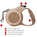 Retractable Dog Leash 3m/5m for Small to Large Dogs - Durable Nylon Traction Rope Leash for Hiking Walking Chihuahua French Bulldog