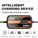 Intelligent 12V Car Battery Charger with Digital Display 2Ah-20Ah Lead Acid Repair Tool for Car SUV Motorcycle