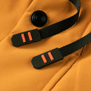 Men's Casual Windproof Jacket with Detachable Hat Solid Color Spring Autumn Versatile Coat Comfortable Knit Fabric Zip Closure