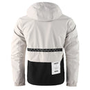 Men's Casual Windproof Jacket with Detachable Hat Solid Color Spring Autumn Versatile Coat Comfortable Knit Fabric Zip Closure