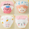 4PCS Unisex Baby Waterproof Diapers Cotton Potty Training Pants Reusable Eco-Friendly Pee Shorts for Boys & Girls 1-3 Years