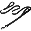 Heavy Duty Double Handle Dog Leash with Reflective Strips for Night Safety - Suitable for Large And Extra Large Breeds - Basic Polyester Blends Leash