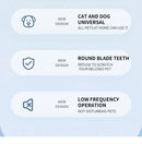 Pet Dog Electric Groomer Trimmer with LED Light Waterproof Pet Foot Hair Trimmer Low Noise Cat Dog Face Foot Ear Hip Paw Shaver