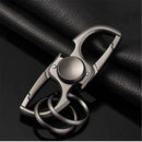 Multifunctional Finger Spinner Fidget Toy Anti-Anxiety Hand Spinner with Bottle Opener Feature for Stress Relief Metal Ketchain