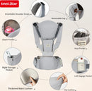 INSULAR 3-in-1 Multi-functional Child Waist Stool Breathable Baby Carrier with Hip Seat Front Hold Portable 4 Season Use
