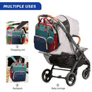 3-in-1 Diaper Bag Backpack – Foldable Baby Bed & USB Charging