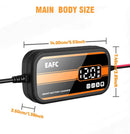 Intelligent 12V Car Battery Charger with Digital Display 2Ah-20Ah Lead Acid Repair Tool for Car SUV Motorcycle