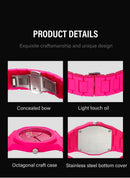 Men's Fashion Casual Sports Quartz Watch Waterproof No Digital Calendar Couple Watch with Plastic Band And Glass Dial Window