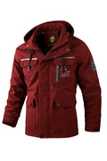 Men's Waterproof Hooded Jacket – Warm Lining for Outdoor & Travel