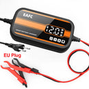 Intelligent 12V Car Battery Charger with Digital Display 2Ah-20Ah Lead Acid Repair Tool for Car SUV Motorcycle
