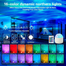 HOMEFISH Aurora Glow Projector Light Bar Midnight Halo Party Atmosphere Night Light round Shape ABS Body with Included Batteries
