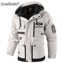 Men's Casual Windproof Jacket with Detachable Hat Solid Color Spring Autumn Versatile Coat Comfortable Knit Fabric Zip Closure