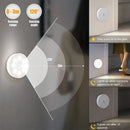 2-6 Pack USB Rechargeable LED Night Light Motion Sensor Wireless Lamp for Staircase Closet 3 Color Options - Eye-Catching Lighting